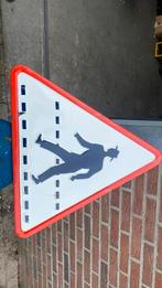 Mooi oud emaille verkeersbord, Antiek en Kunst, Ophalen