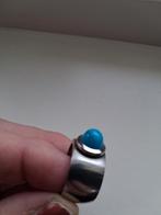 1 Melano ring met turquoise steen, Sieraden, Tassen en Uiterlijk, Ringen, IJzer of Staal, Ophalen of Verzenden, Zo goed als nieuw