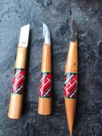 Houtsnijmesjes kerf rozenmes steekmes vossestaart spannsage, Ophalen of Verzenden, Zo goed als nieuw