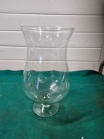 vaas stolp model glas groene gloed, Ophalen of Verzenden