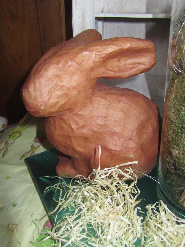 Haas; papier maché, Diversen, Pasen, Ophalen of Verzenden, Gebruikt