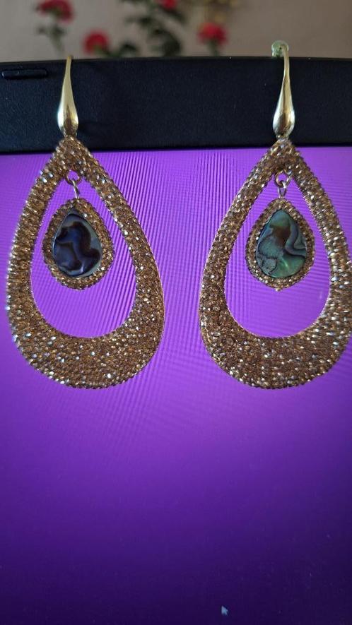 mooie grote oorbellen, niet gedragen, Sieraden, Tassen en Uiterlijk, Oorbellen, Nieuw, Hangers, Goud, Goud, Ophalen of Verzenden