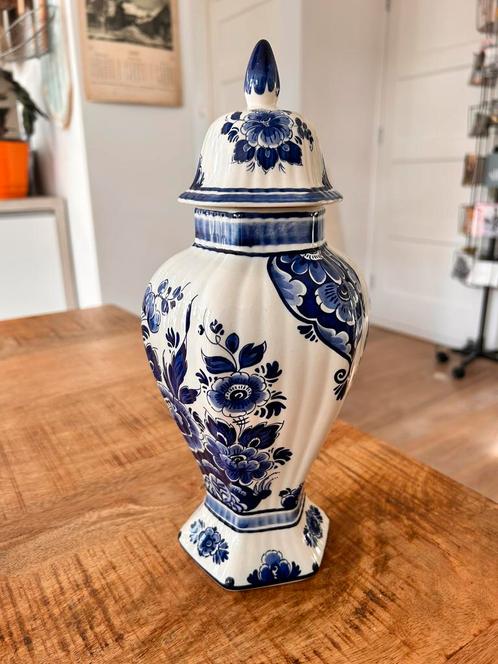 Delfts blauwe dekselpot Royal Delft Goedewaagen dekselvaas, Antiek en Kunst, Antiek | Vazen, Ophalen of Verzenden