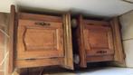 2 eiken nachtkastjes, Ophalen