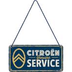 Citroen genuine service relief reclamebord van metaal deco