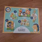 Spellendoos 5 in 1 spelletjes Dieren, Ophalen of Verzenden, 10 tot 50 stukjes