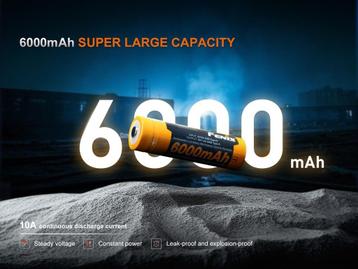 Fenix 21700 batterij 6000 mAh - NIEUW beschikbaar voor biedingen