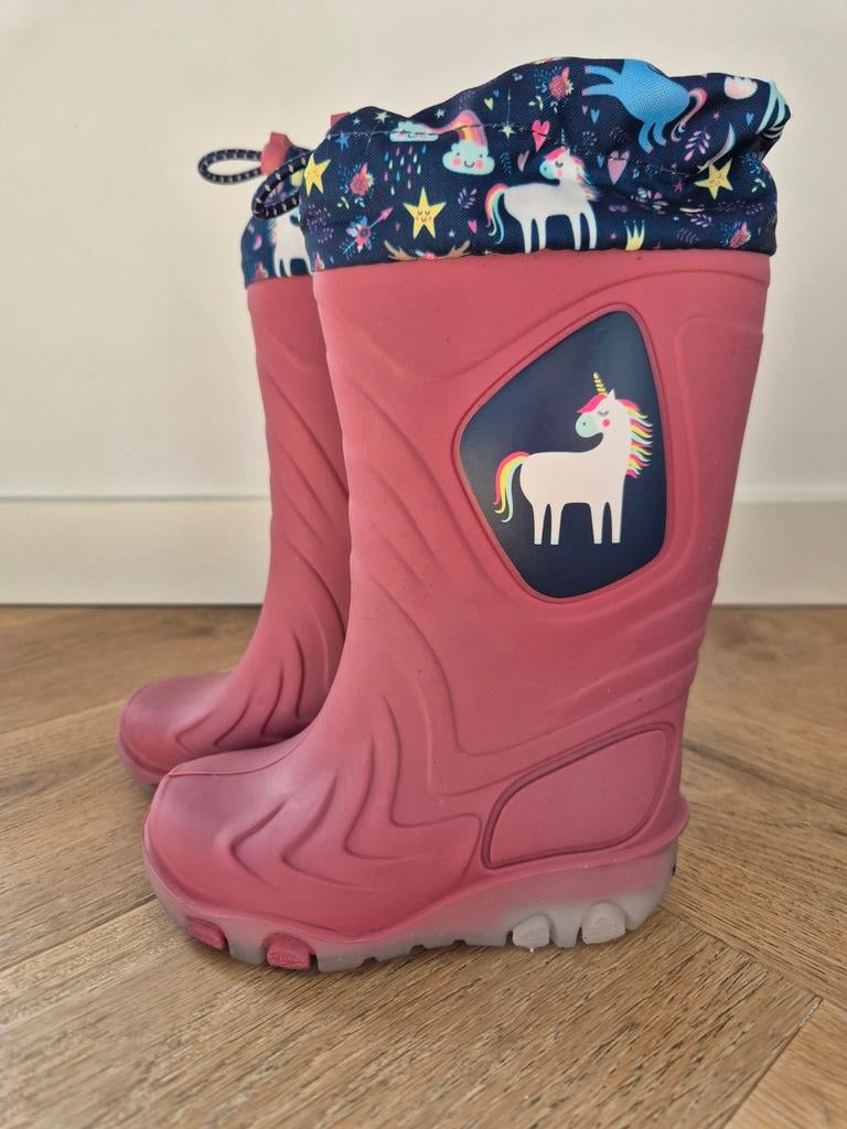 Unicorn Regenlaarsjes roze Maat 22/23 met Lichtjes, Kinderen en Baby's, Kinderkleding | Schoenen en Sokken, Meisje, Nieuw, Ophalen of Verzenden