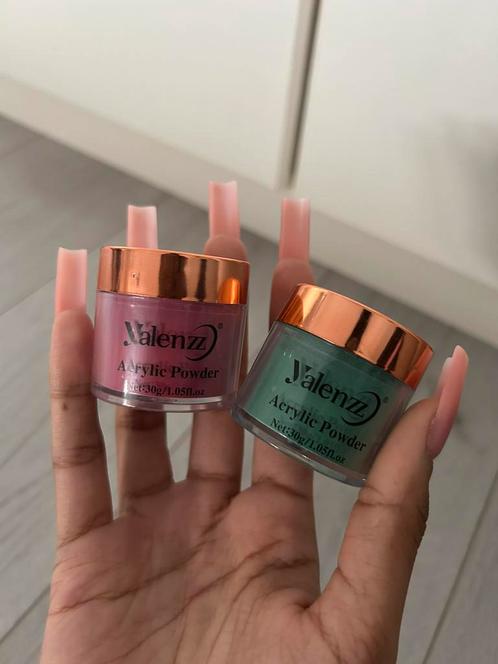 Acrylpoeder diverse kleuren (2 stuks) NIEUW, Sieraden, Tassen en Uiterlijk, Uiterlijk | Cosmetica en Make-up, Nieuw, Toebehoren