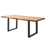 Boomstam eettafel acaciahout – 180x90 cm – in zeer goede sta, Huis en Inrichting, Tafels | Eettafels, Ophalen, 50 tot 100 cm, Zo goed als nieuw