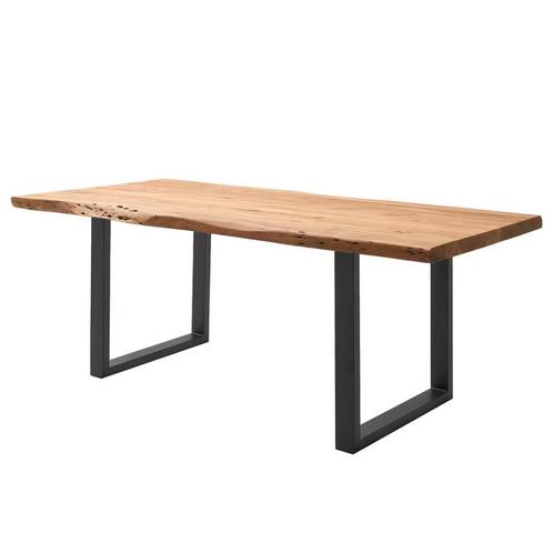 Boomstam eettafel acaciahout – 180x90 cm – in zeer goede sta, Huis en Inrichting, Tafels | Eettafels, Zo goed als nieuw, 50 tot 100 cm