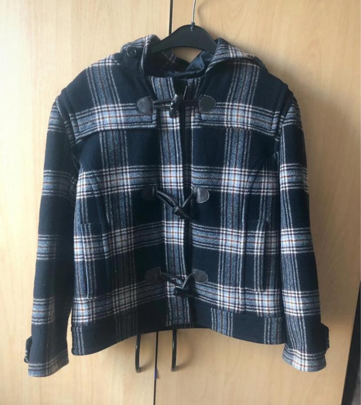 Supermooie geruite jas van Gant., Kleding | Dames, Jassen | Winter, Zo goed als nieuw, Maat 38/40 (M), Blauw, Ophalen of Verzenden