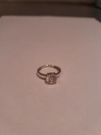 Zilveren ring met steen, Sieraden, Tassen en Uiterlijk, Antieke sieraden, Ophalen of Verzenden, Zilver, Ring