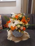 Groot kerstbloemstuk met kunstbloemen, Ophalen of Verzenden, Nieuw