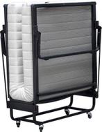 Opklapbed vouwbed, Ophalen, 90 cm, Eenpersoons, Zwart