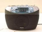 Philips draagbare radio/wekker 37114, Audio, Tv en Foto, Radio's, Ophalen of Verzenden, Gebruikt