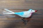 Oude kerstversiering vogeltje oude kerstballen, Ophalen of Verzenden, Gebruikt