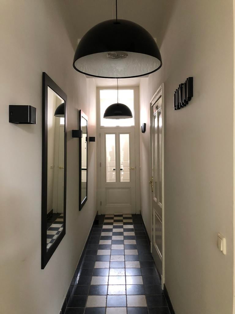 Zwarte hoogglans lamp Skygarden look-a-like, Ophalen, Zo goed als nieuw, Kunststof, 75 cm of meer