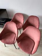 4 oud roze kuipstoelen, Huis en Inrichting, Stoelen, Ophalen, Overige kleuren, Zo goed als nieuw, Vier