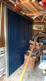 Garagedeur donkerblauw, Doe-het-zelf en Verbouw, Deuren en Horren, Ophalen, Metaal, 120 cm of meer, 215 cm of meer