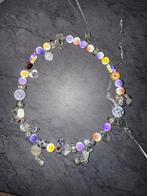Otazu ketting kralen, kristal, Sieraden, Tassen en Uiterlijk, Kettingen, Ophalen of Verzenden, Zo goed als nieuw, Zilver, Overige materialen