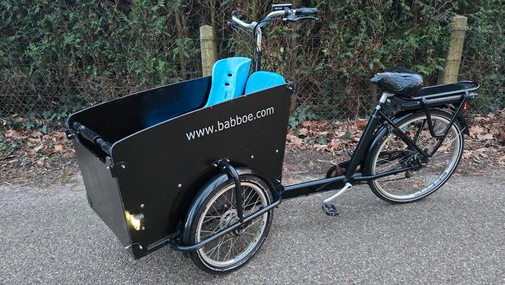 BABBOE BIG ELEKTRISCHE BAKFIETS, Fietsen en Brommers, Fietsen | Bakfietsen, Gebruikt, 4 kinderen of meer, Ophalen of Verzenden