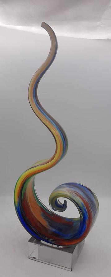 Abstracte Glazen Spiraal, Kunst Beeld beschikbaar voor biedingen