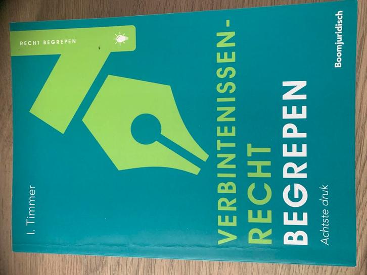 Verbintenissenrecht Begrepen - I. Timmer, Boeken, Studieboeken en Cursussen, Zo goed als nieuw, HBO, Gamma, Ophalen of Verzenden