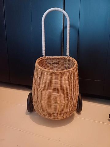 Olli Ella Luggy Basket wagentje Naturel Rotan beschikbaar voor biedingen