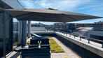 Metro hangparasol 3x3 m antraciet, Ophalen, 3 tot 4 meter, Kantelbaar, Zweefparasol