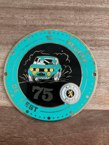12 Uren van de Oost Rallye Badge 1975 - Zeldzaam Antiek Item beschikbaar voor biedingen