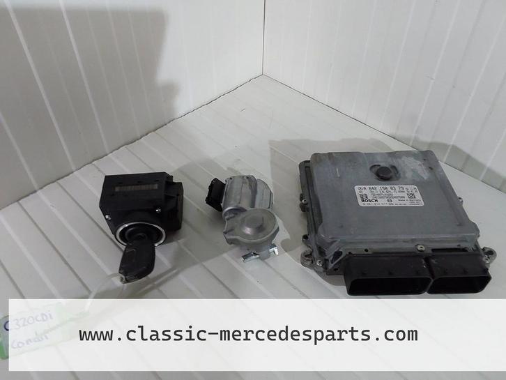 Contactslot set met ECU Mercedes C-klasse W203 C320CDI Combi, Auto-onderdelen, Elektronica en Kabels, Mercedes-Benz, Gebruikt