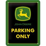 John Deere parking only relief metalen reclamebord wandbord, Nieuw, Reclamebord, Ophalen of Verzenden