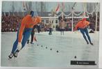 Schaatsen Ard Schenk Nederland Info op achterkant kaart, Verzamelen, Ansichtkaarten | Themakaarten, Verzenden, 1960 tot 1980, Gelopen