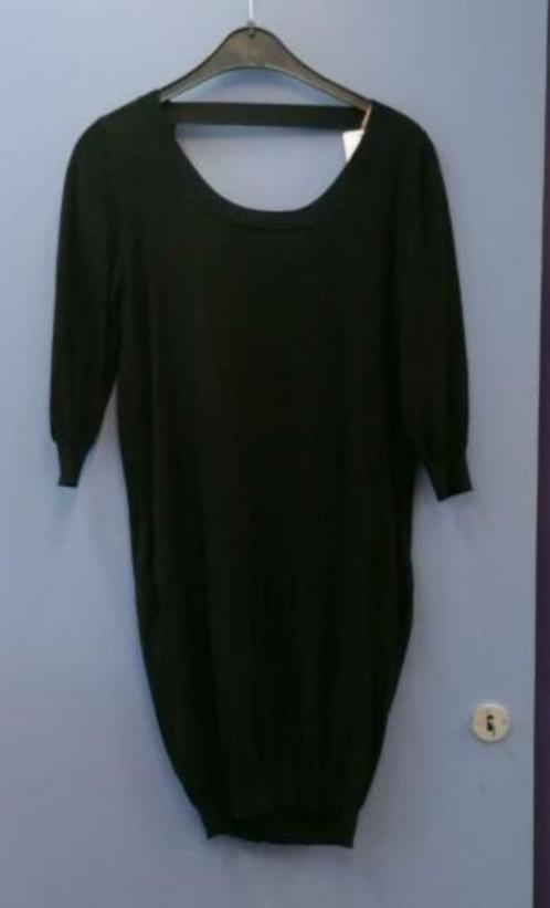 Erika Cavallini zwarte dun gebreide jurk / tuniek mt M 33852, Kleding | Dames, Jurken, Zo goed als nieuw, Maat 38/40 (M), Zwart