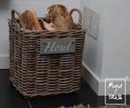 haardmand, Huis en Inrichting, Woonaccessoires | Schalen en Manden, Mand, Verzenden, Nieuw, Riet