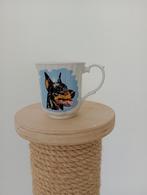 Dobermann Pincher Mok, Ophalen of Verzenden, Zo goed als nieuw, Porselein, Kop en/of schotel