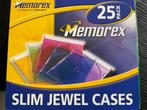 Memorex slim jewel cases 25x (cd/dvd), Ophalen of Verzenden, 2000 tot heden, Zo goed als nieuw