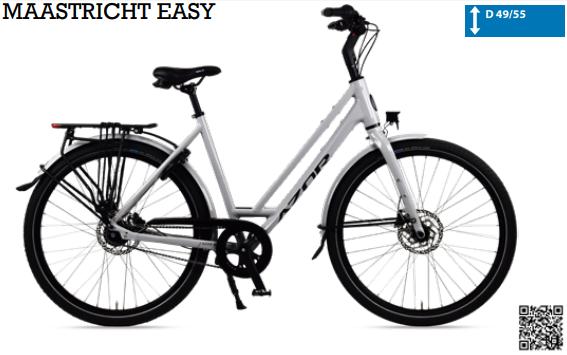 Azor Maastricht Easy D55 | NIEUW | gratis bezorgd, Overige merken, 53 tot 56 cm, Versnellingen, Azor