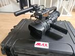 Jvc GY-HM170E video camera met Microfoon ECM-NV1 en Koffer, Full HD, JVC, Ophalen of Verzenden, 8 tot 20x