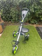Golf 3 wielen trolley met zitje, Sport en Fitness, Golf, Ophalen of Verzenden, Zo goed als nieuw, Golfkar