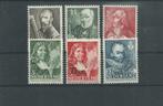 Nederland 1940, NVPH 350 t/m 355, Ongebruikt., Verzenden, T/m 1940, Postfris