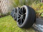 Audi A4 A5 S4 S5  orginele velgen 255-35-19 hoogglans zwart, Gebruikt, 255 mm, Banden en Velgen, Personenwagen
