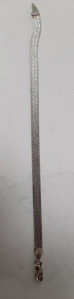 armband zilver 925 - zilveren armbandje - plat breed 5,5mm, Ophalen of Verzenden, Nieuw, Zilver, Zilver