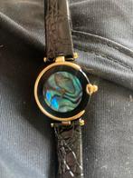 Garonne de luxe dames horloge 18k plated goud, Overige merken, Leer, Polshorloge, Ophalen of Verzenden