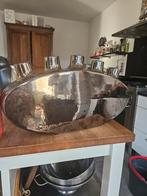 Zilvergrijze vaas met 5 gaten, Overige materialen, Gebruikt, Overige kleuren, 50 tot 75 cm