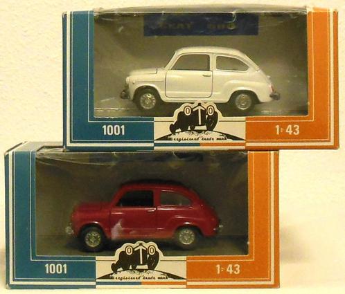 FIAT / SEAT 600. Rood. 1:43. OVP. I.z.g.st. Auto Pilen, 335., Hobby en Vrije tijd, Modelauto's | 1:43, Zo goed als nieuw, Auto