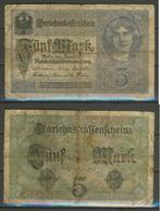 Berlin 5 Mark 1917 Darlehenskassenschein Biljet c-2 jdu Bilj, Postzegels en Munten, Los biljet, Duitsland, Ophalen of Verzenden