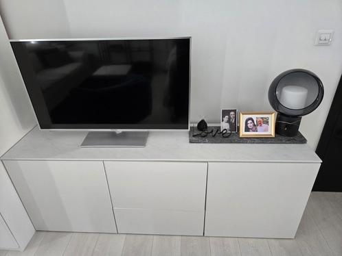 Hoogglans wit Ikea Bestå kast/tv-meubel., Huis en Inrichting, Kasten | Televisiemeubels, Gebruikt, Minder dan 100 cm, 150 tot 200 cm