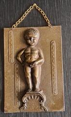 Koperen wanddecoratie. Ketting. Manneke pis. De hoogte is 14, Ophalen of Verzenden, Koper